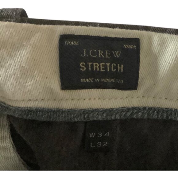 J.Crew Stretch Slim Fit Mens Pants W34 L32 Cotton/Elastane Blend Dark Brown - Picture 4 of 6